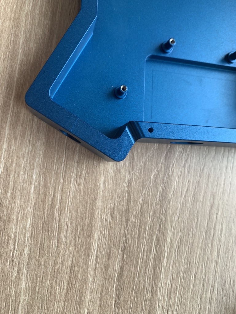 Sofle V2 Aluminum case in Blue